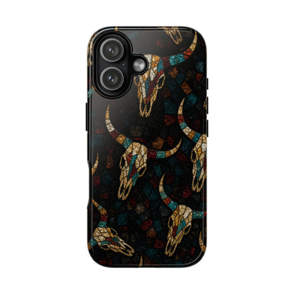 Stained Bull Skull Tough Case