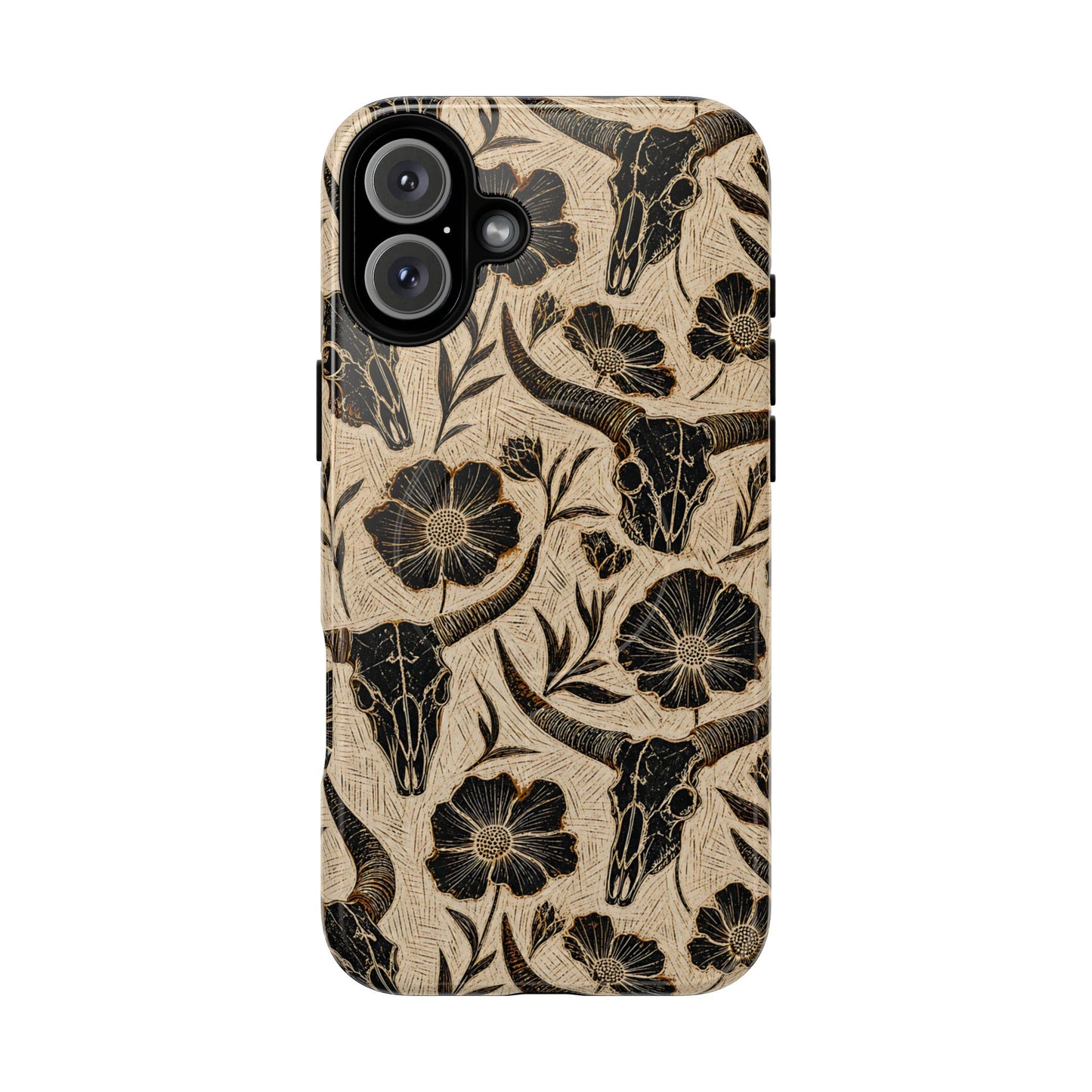 Carved Skulls Magnetic Case