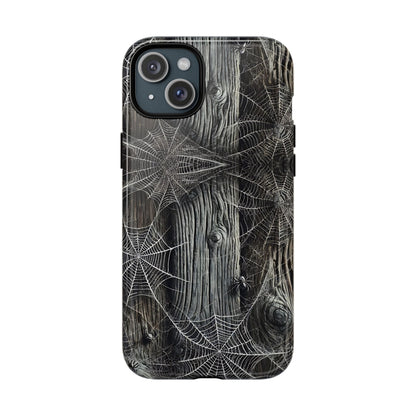 Spiderwebs Barnwood Magnetic Case
