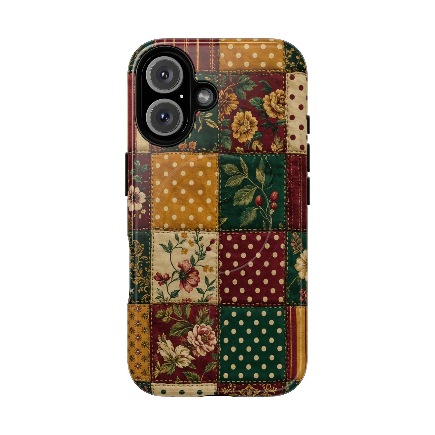 Jewel Tone Patchwork Magnetic Case