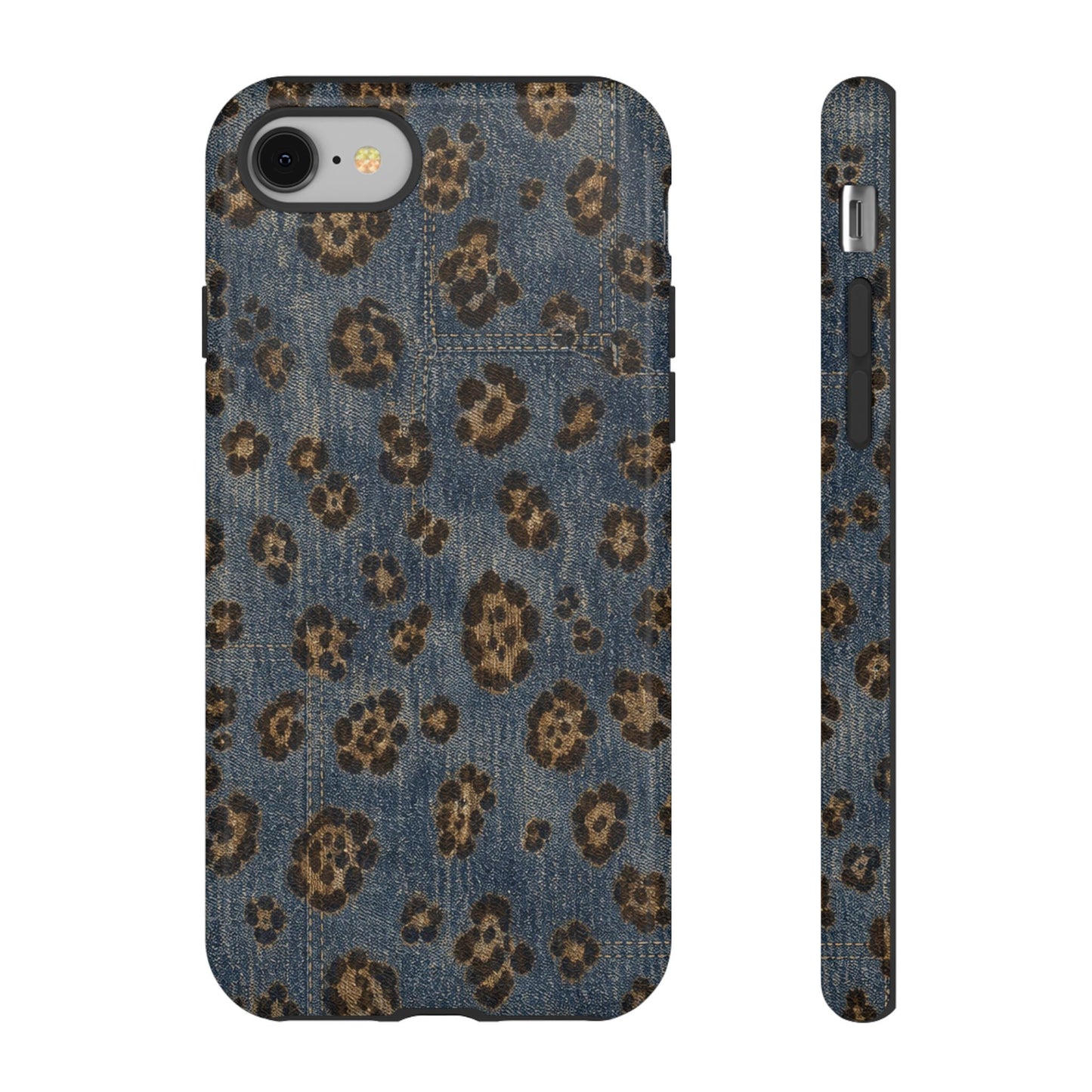 Denim Leopard Tough Case