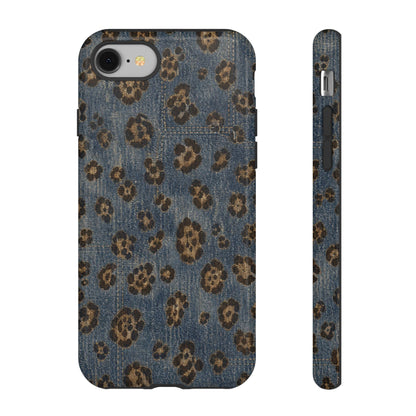 Denim Leopard Tough Case