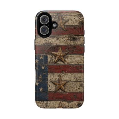 Patriotic Barn Stars Magnetic Case