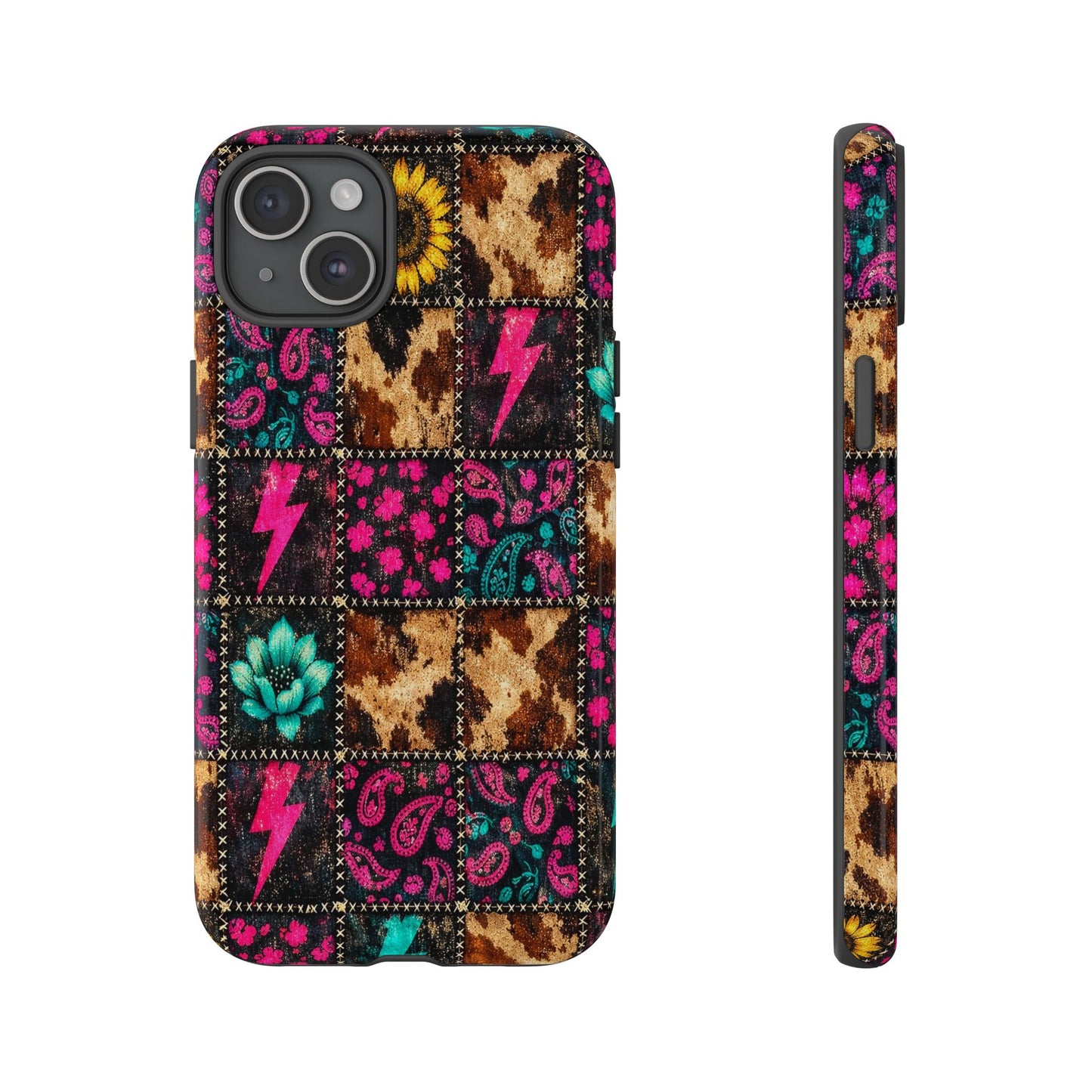 Neon Patchwork Tough Case