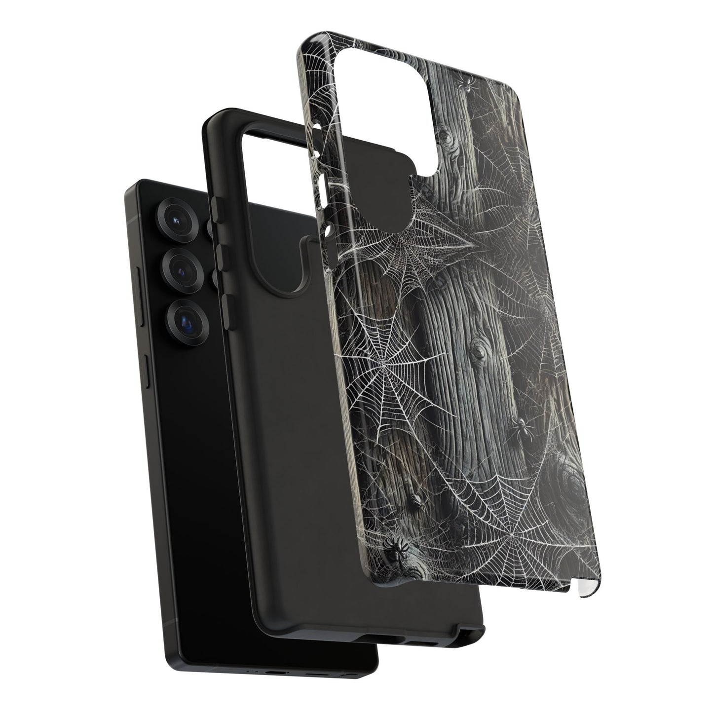 Spiderwebs Barnwood Tough Phone Case
