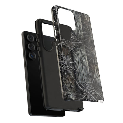 Spiderwebs Barnwood Tough Phone Case