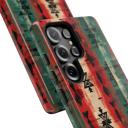 Christmas Grunge Aztec Tough Phone Case