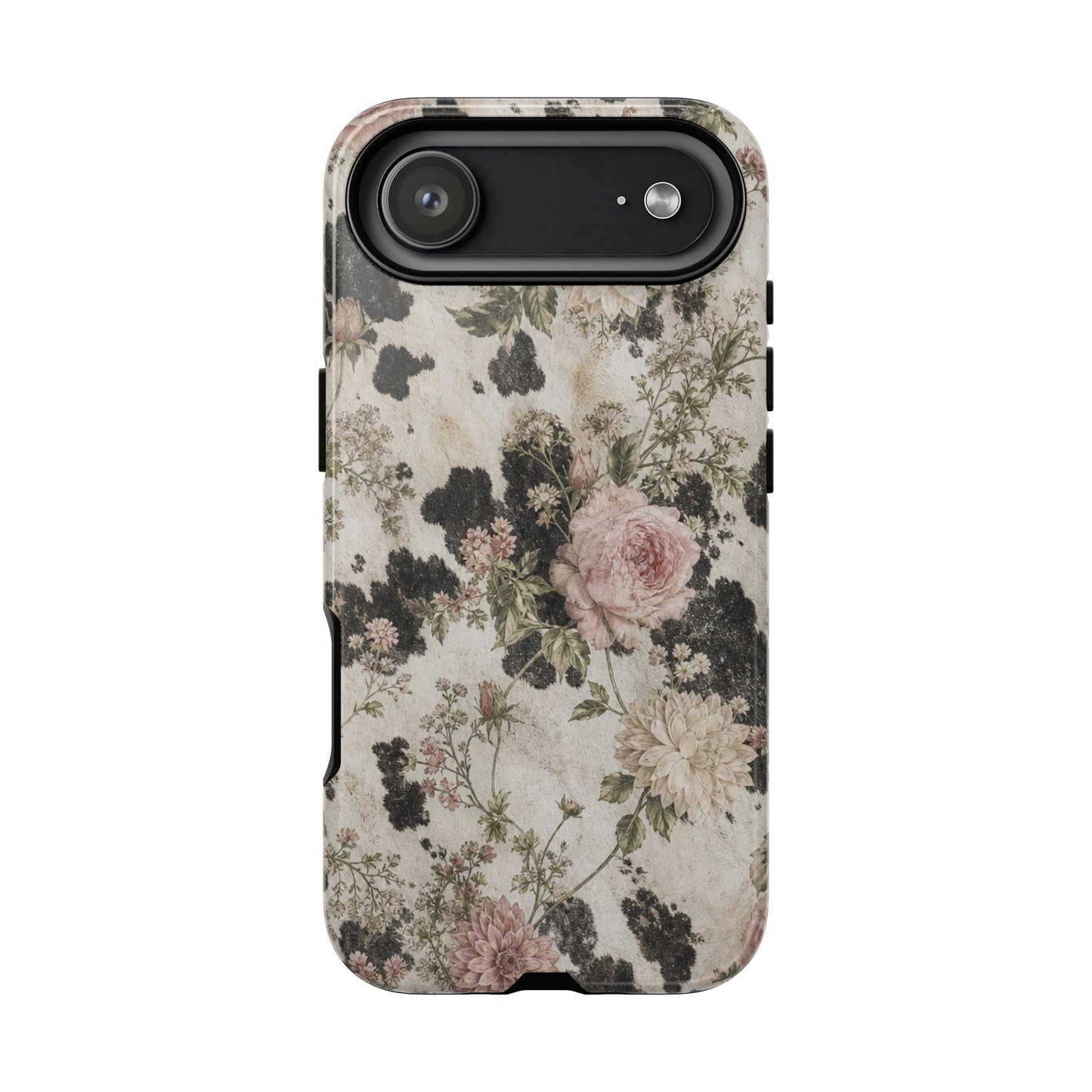 Floral Cowhide Tough Case