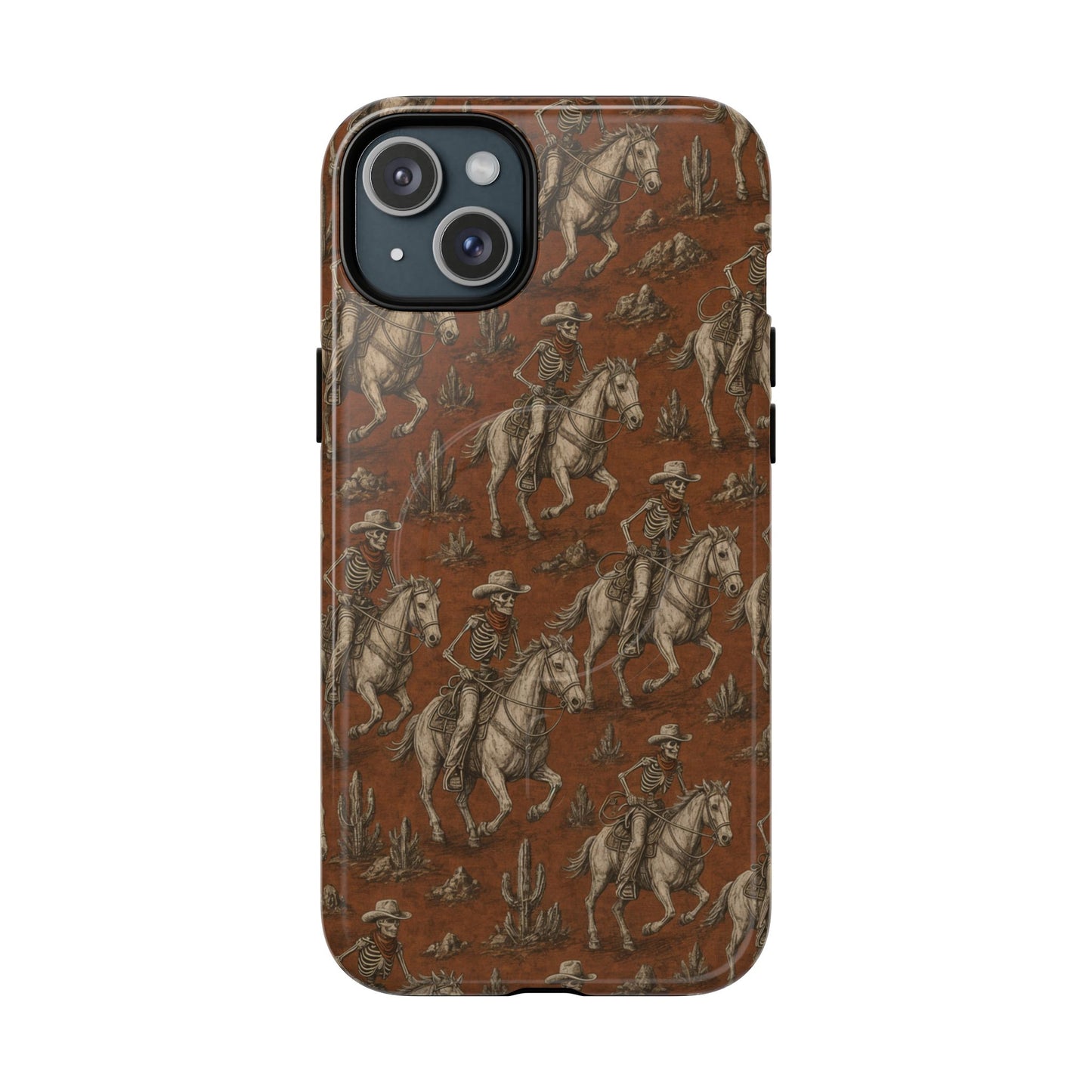 Skeleton Cowboy Ride Magnetic Case