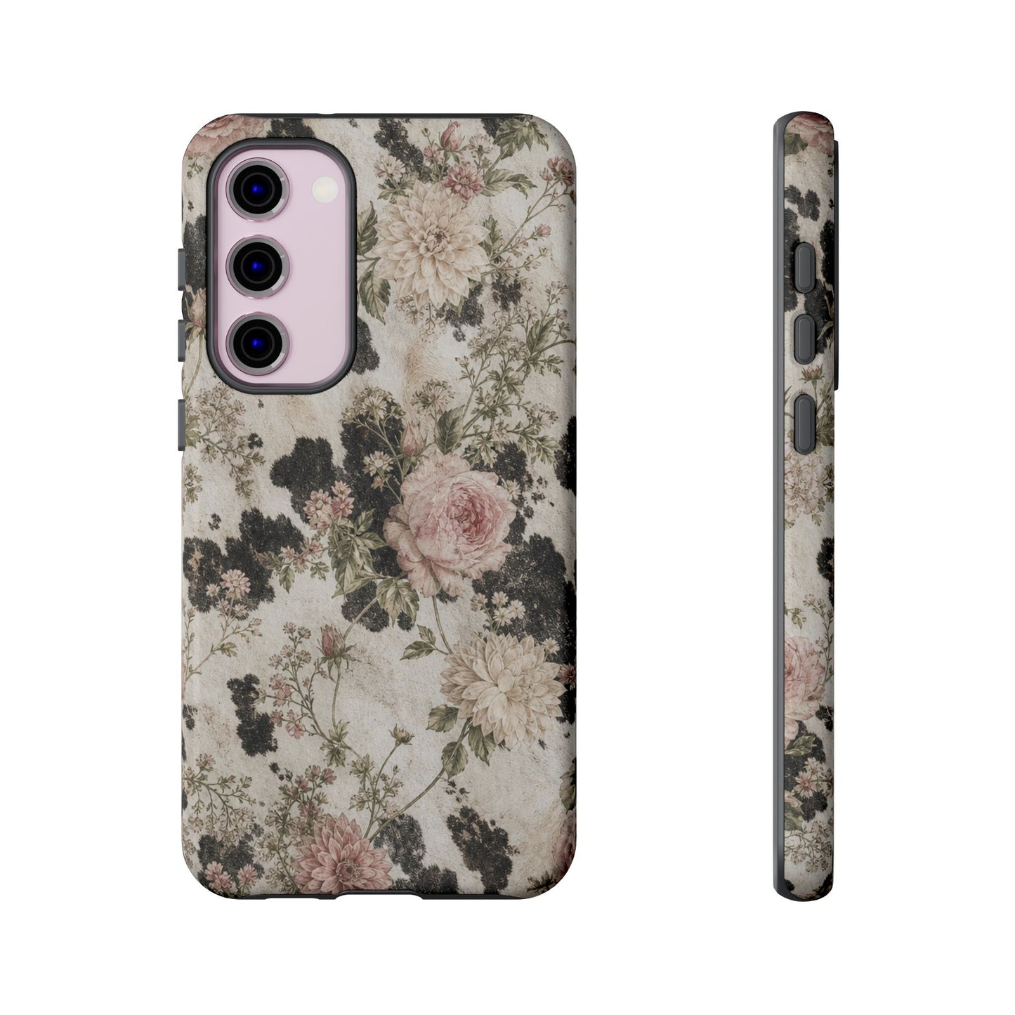 Floral Cowhide Tough Case