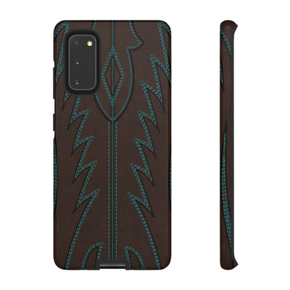 Boot Closeup Brown Turquoise Tough Case