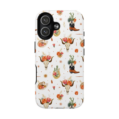 Western Floral Magnetic Case