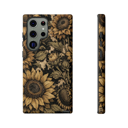 Cowhide Sunflowers Tough Case