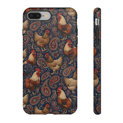 Patriotic Paisley Chickens Tough Case