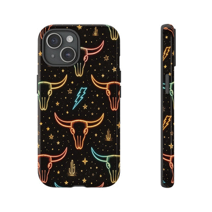 Neon Longhorns Tough Case