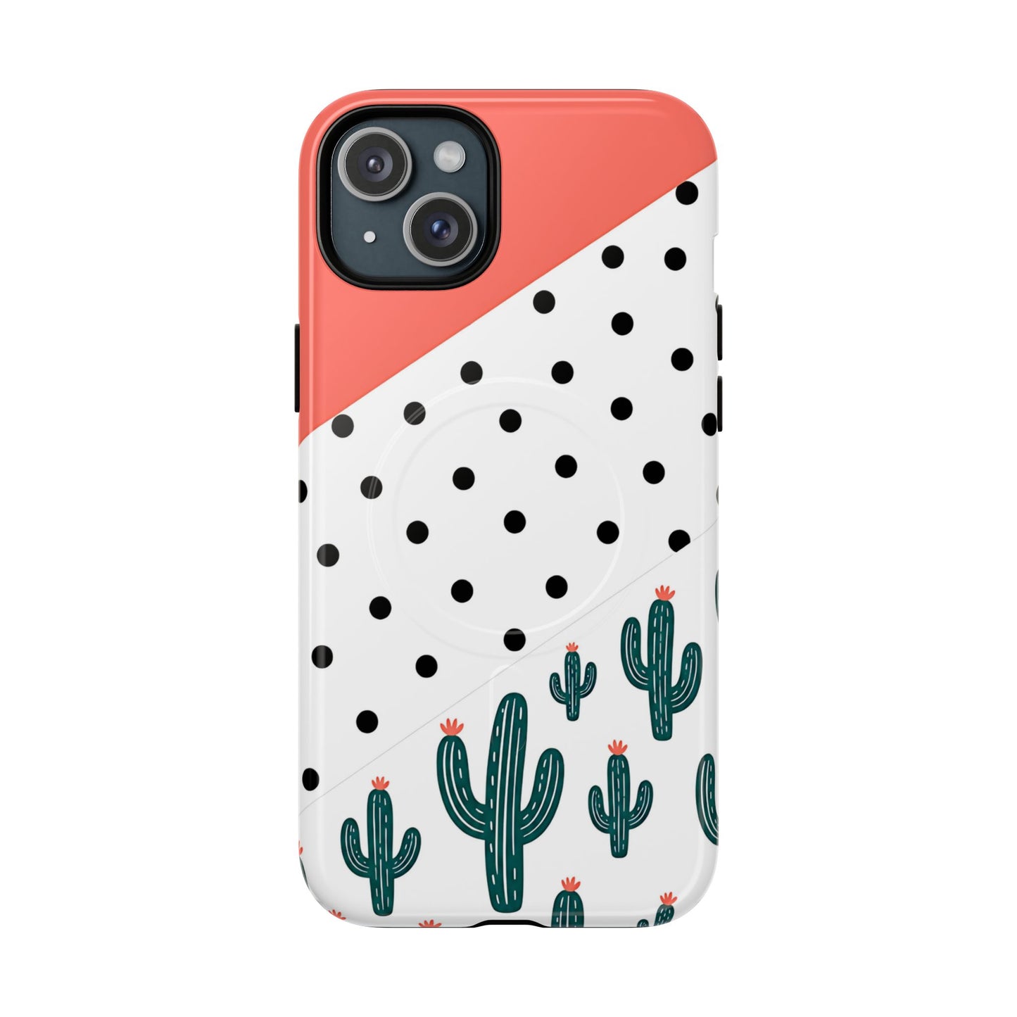 Polka Dot Cactus Magnetic Case