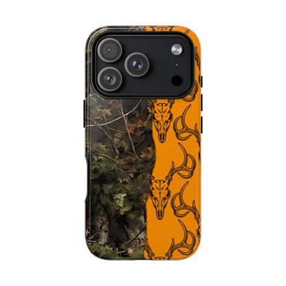 Camo Deer Skulls Orange Tough Case