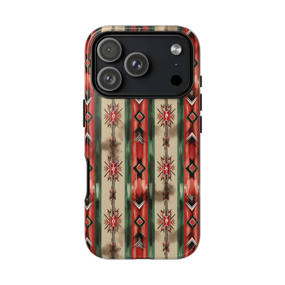 Christmas Aztec Stripes Tough Phone Case