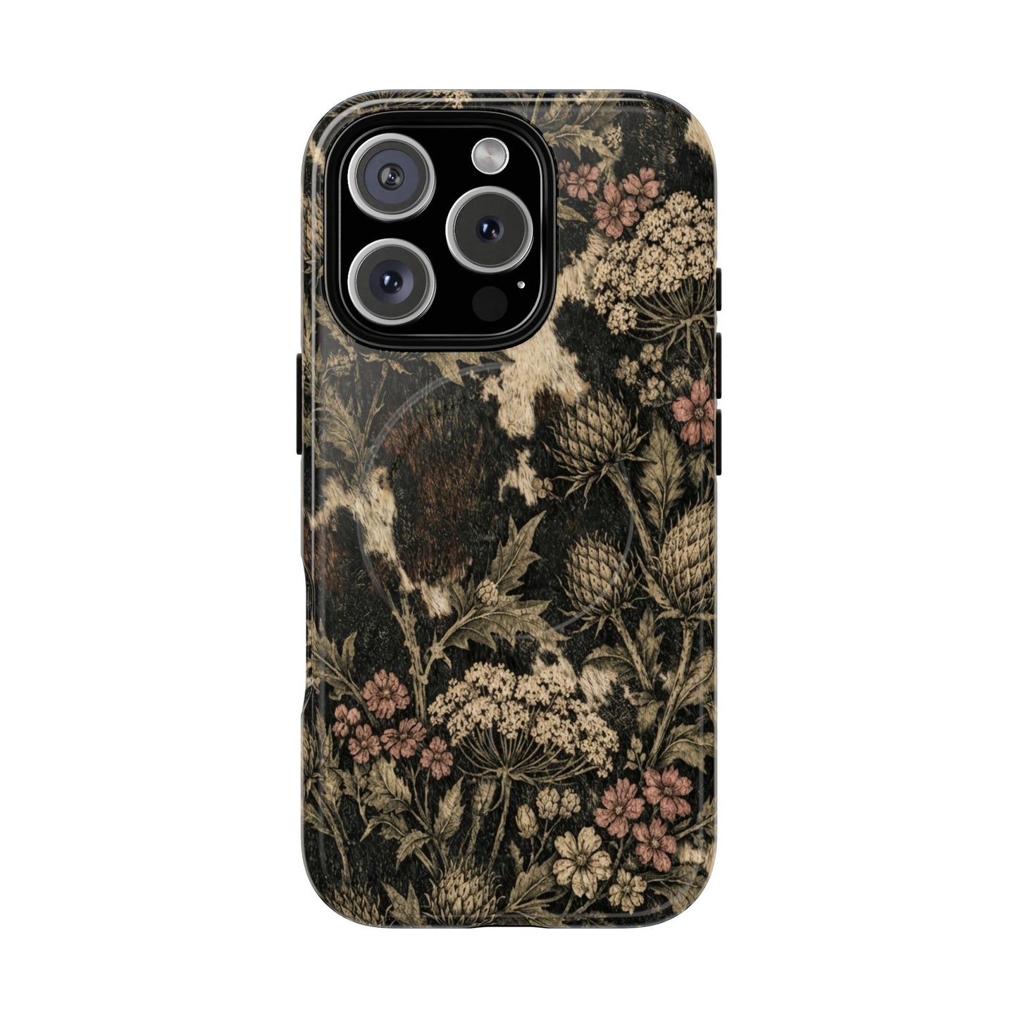 Cowhide Thistle Magnetic Case
