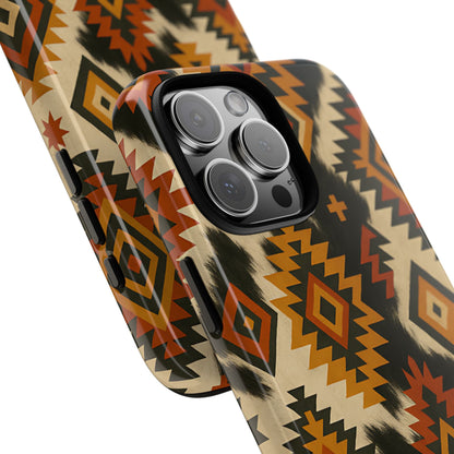 Desert Aztec + Cowhide Tough Case