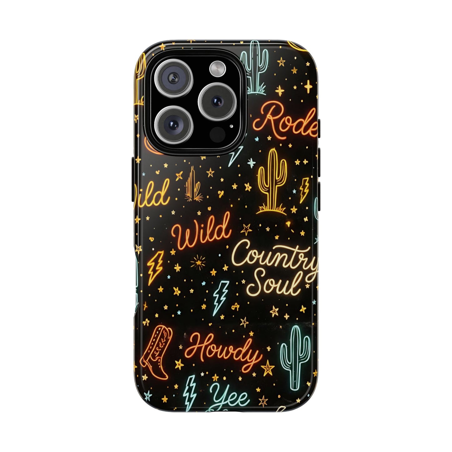 Neon Western Script Tough Case