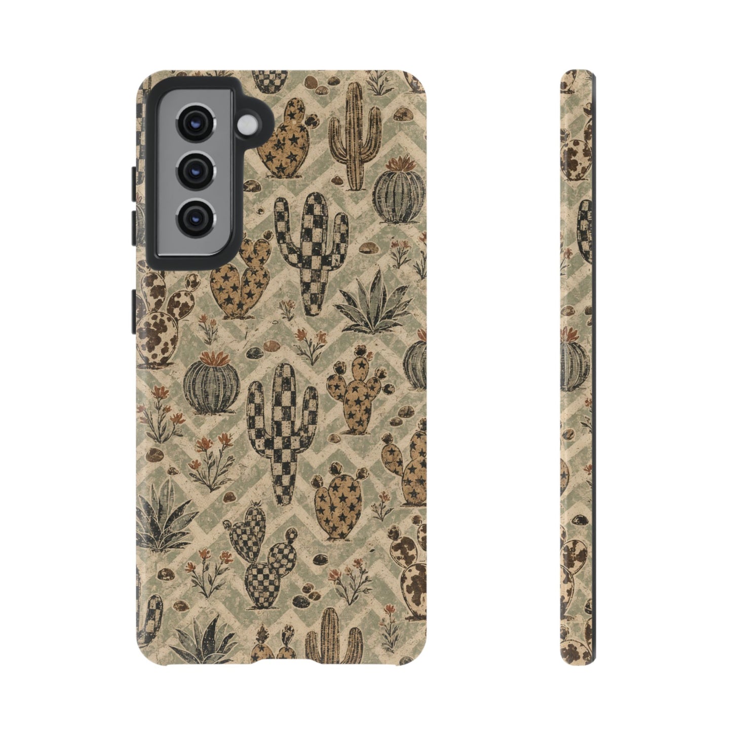 Checkered Cactus Tough Case