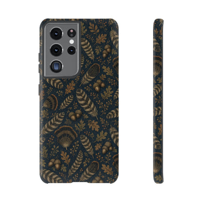 Navy Feathers Tough Case