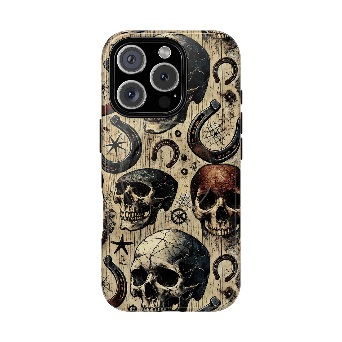 Skulls and Horseshoes Magnetic Case