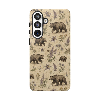Floral Bear Tough Case