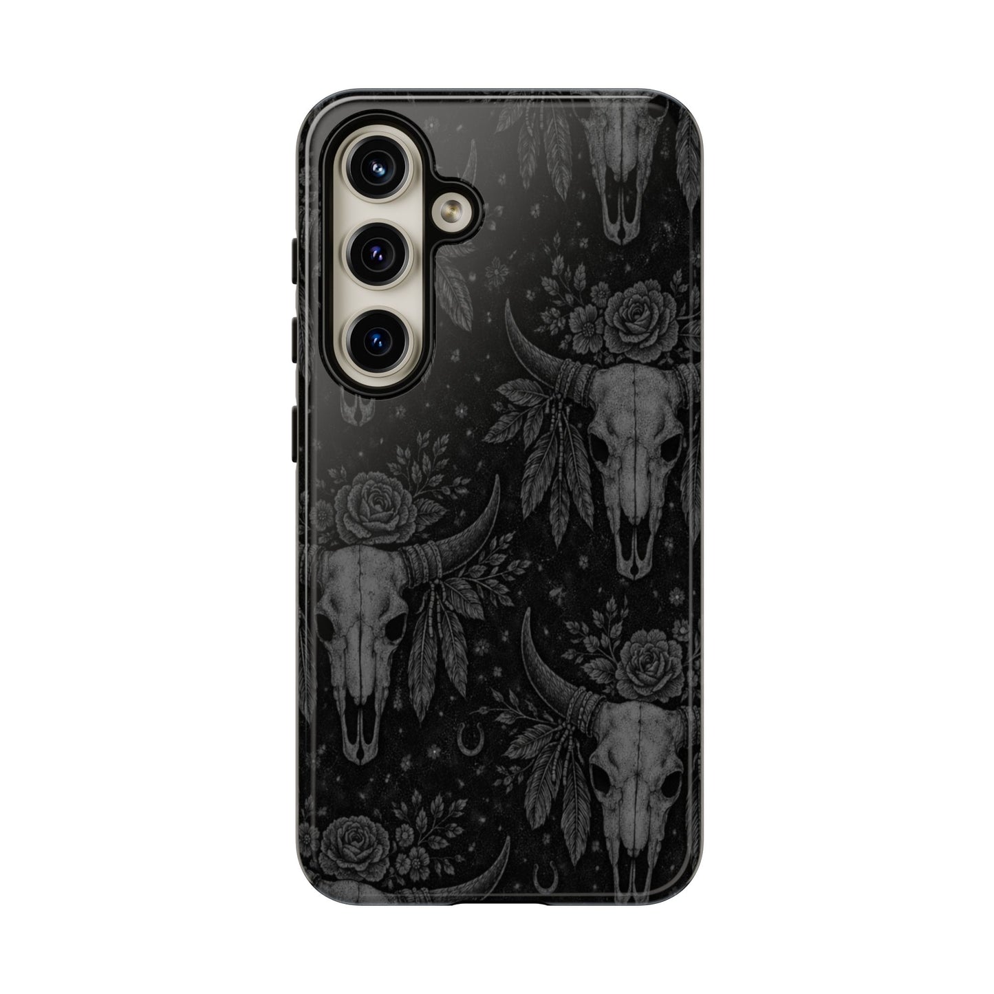 Western Noir Bull Skulls Tough Case
