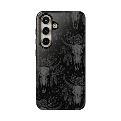 Western Noir Bull Skulls Tough Case