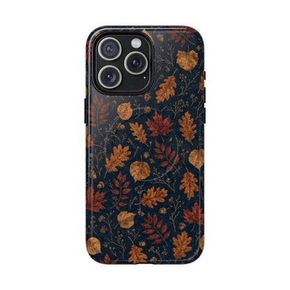 Navy Oak Leaf Magnetic Case