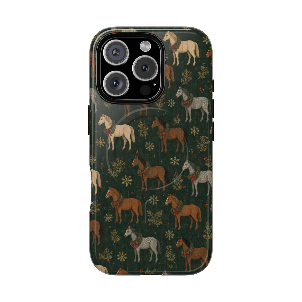 Wreath Horses Magnetic Case