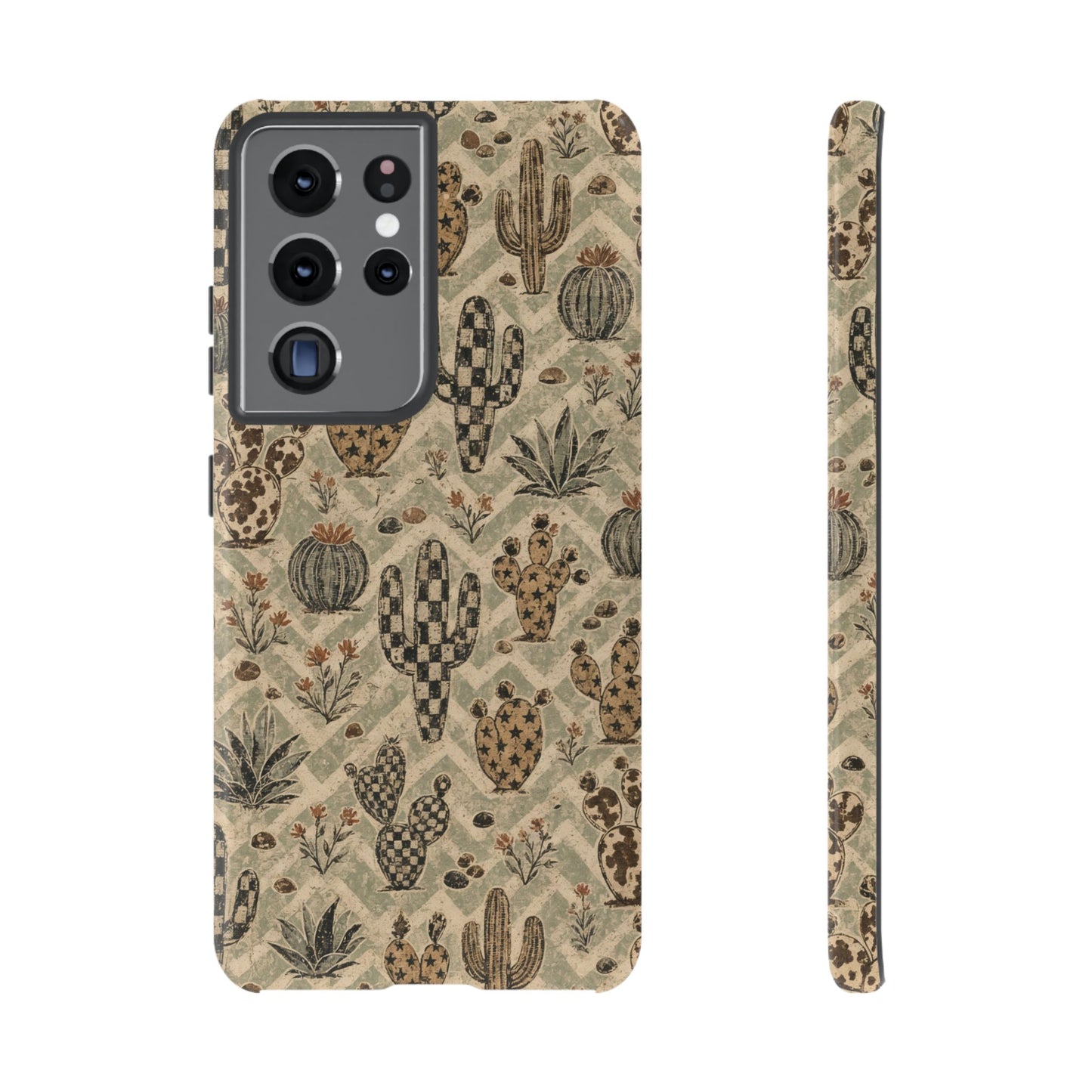 Checkered Cactus Tough Case
