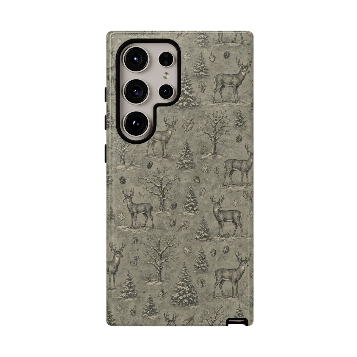 Etched Winter Buck Tough Case