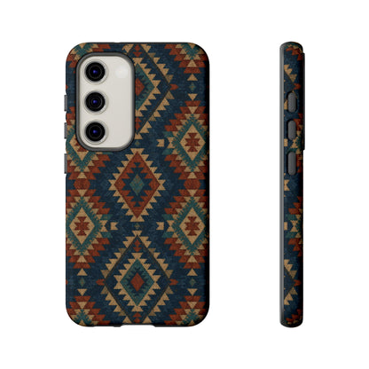 Navy Aztec Tough Case