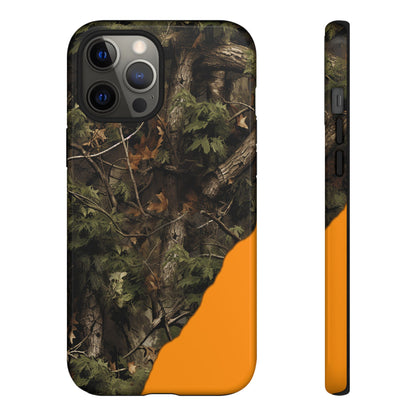 Torn Camo Orange Tough Case