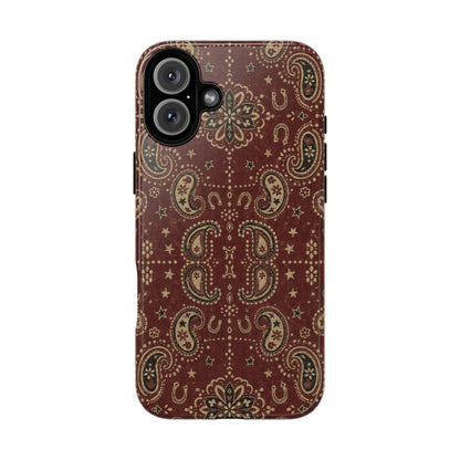 Burgundy Bandana Tough Case