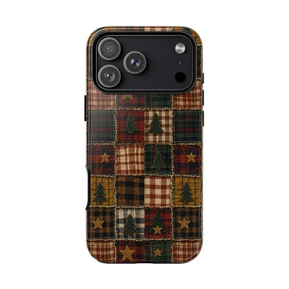 Christmas Rag Quilt Tough Case