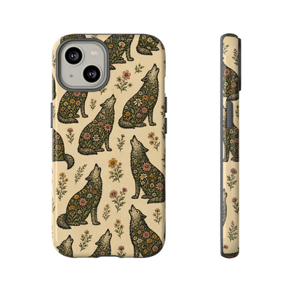 Floral Wolves Tough Case