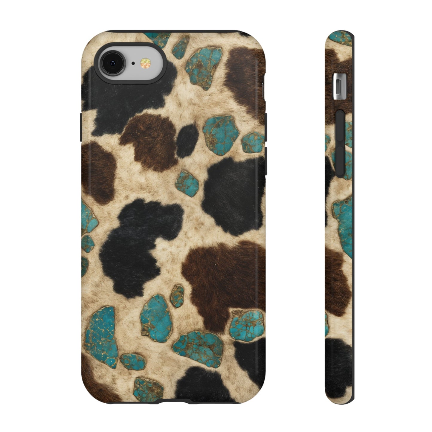 Turquoise Cowhide Tough Case