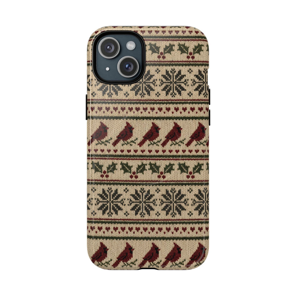 Fair Isle Cardinals Magnetic Case