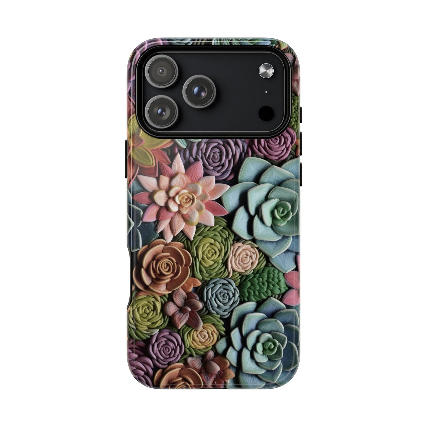 3d Succulent Flower Magnetic Case