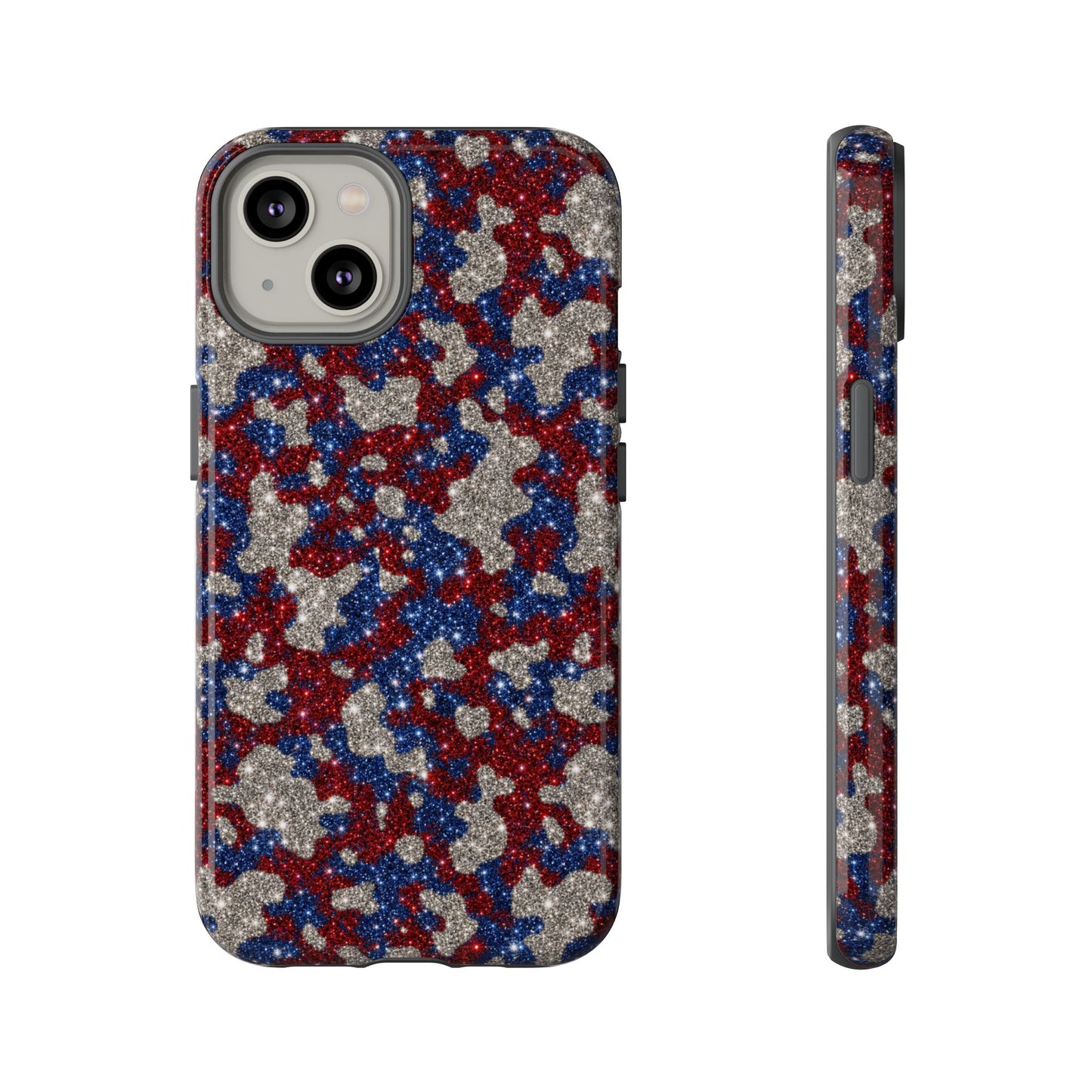 USA Cowhide Glitter Tough Case