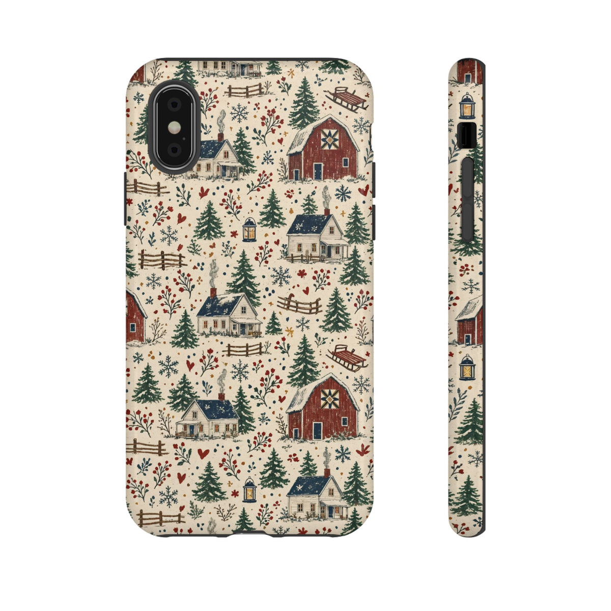 Snowy Farmstead Tough Case