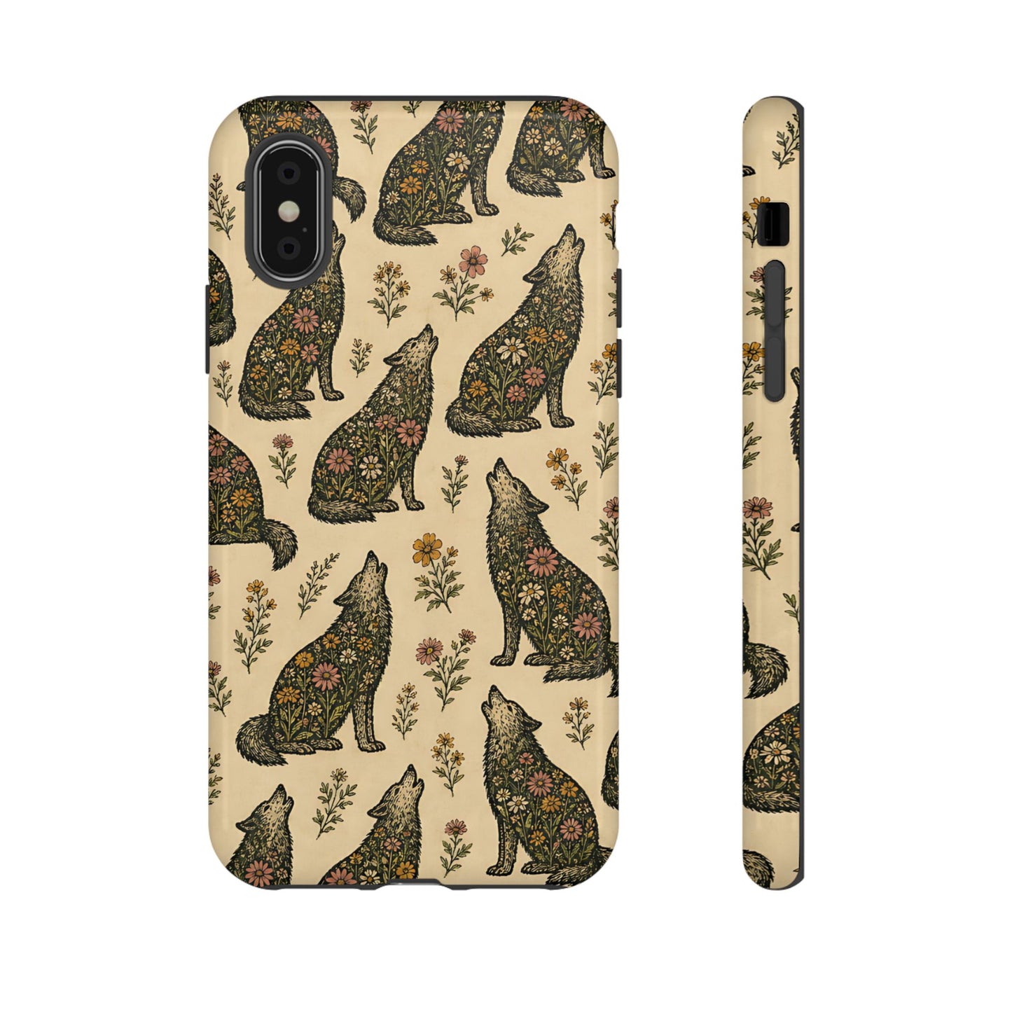 Floral Wolves Tough Case