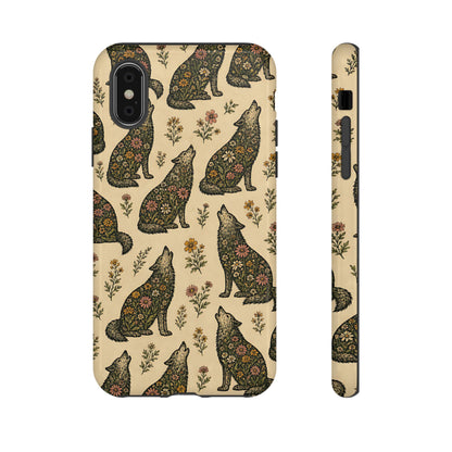Floral Wolves Tough Case