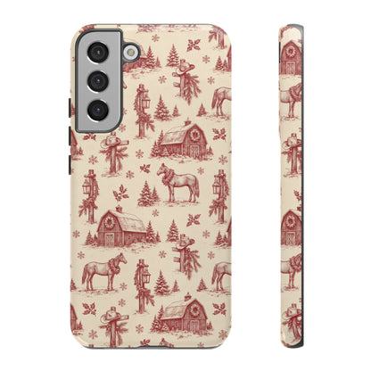 Christmas Toile Tough Case