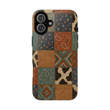 Turquoise Patchwork Tough Case
