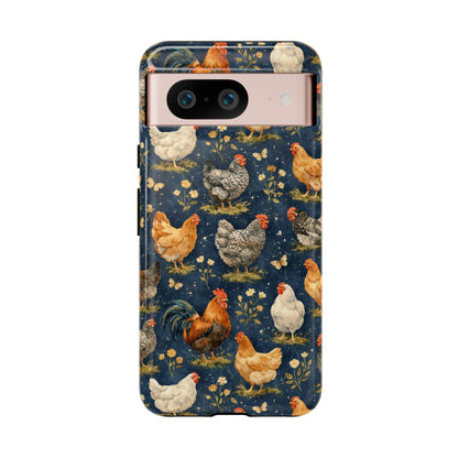 Indigo Chickens Tough Case